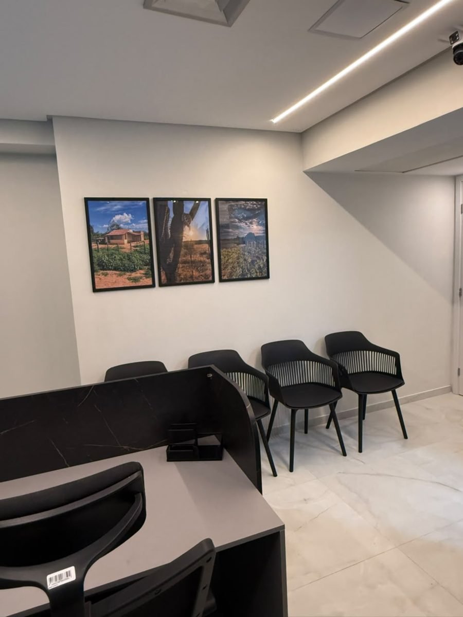 Sala de espera do escritório de Recife